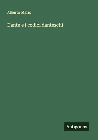 Dante e i codici danteschi