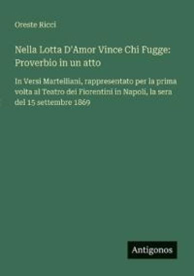 Nella Lotta D'Amor Vince Chi Fugge