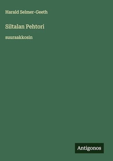 Kansikuva: Siltalan Pehtori