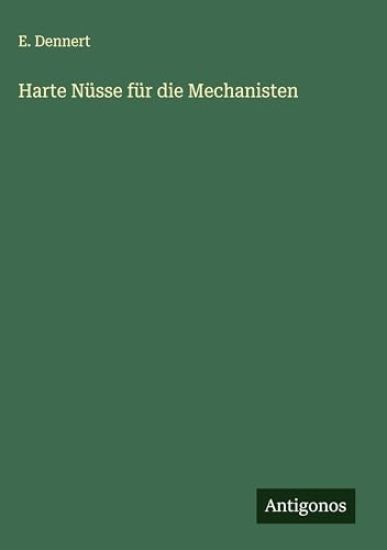 Harte Nüsse für die Mechanisten