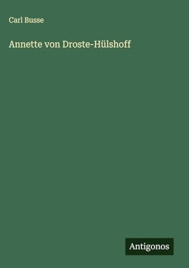 Annette von Droste-Hülshoff