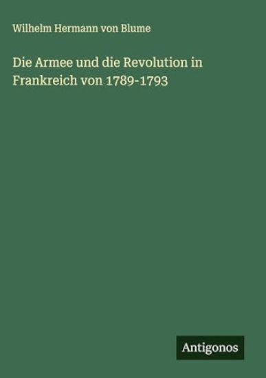 Die Armee und die Revolution in Frankreich von 1789-1793