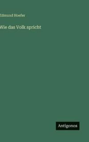 Wie das Volk spricht