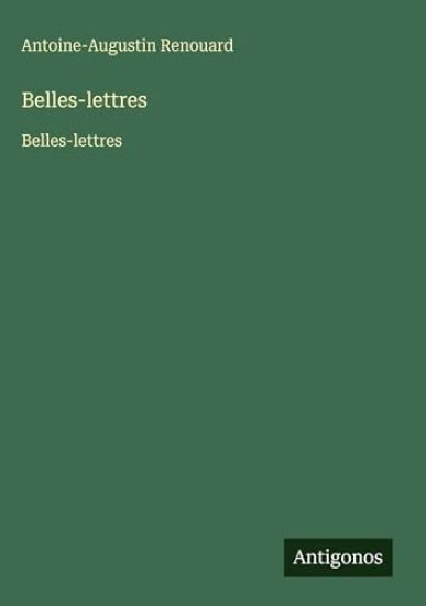 Belles-lettres