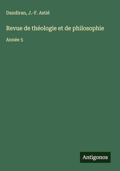 Revue de théologie et de philosophie