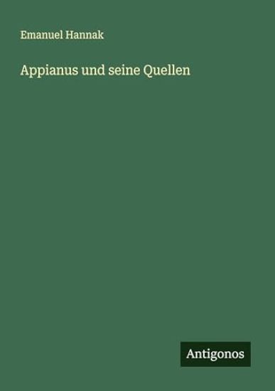 Appianus und seine Quellen