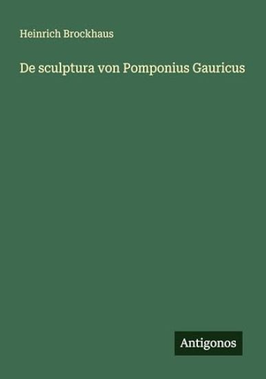 De sculptura von Pomponius Gauricus