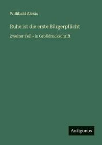 Ruhe ist die erste Bürgerpflicht