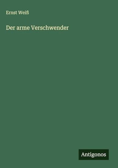 Der arme Verschwender