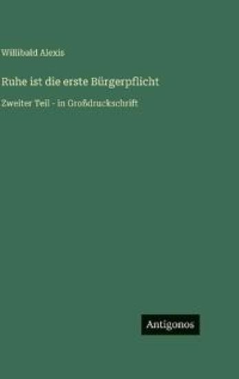 Ruhe ist die erste Bürgerpflicht