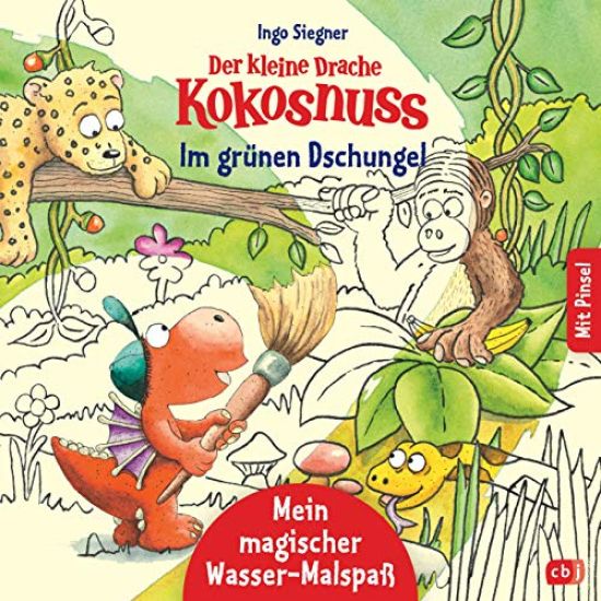 Der kleine Drache Kokosnuss - Mein magischer Wasser-Malspaß - Im grünen Dschungel