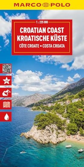MARCO POLO Reisekarte Kroatische Küste 1:225.000