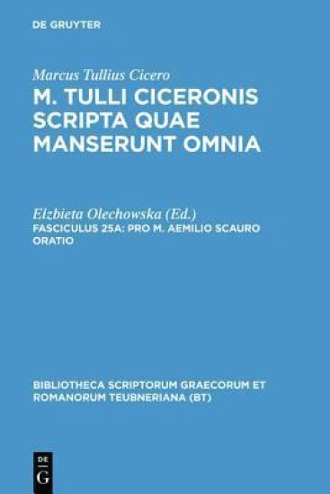 Scripta Quae Manserunt Omnia, fasc. 25a