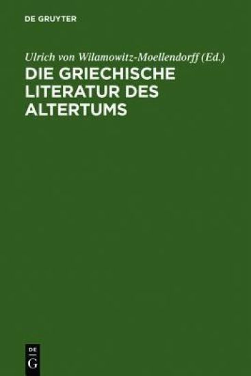 Die Griechische Literatur DES CB