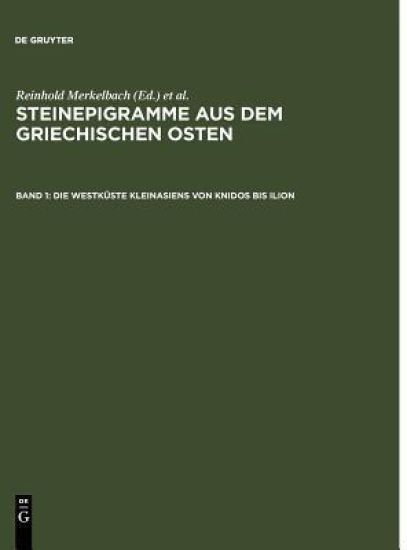 Steinepigramme Aus Dem Griech CB