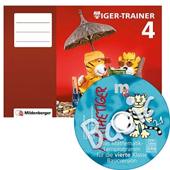 Keller, K: Tiger-Trainer 4 - Arbeitsheft mit CD-ROM Mathetig