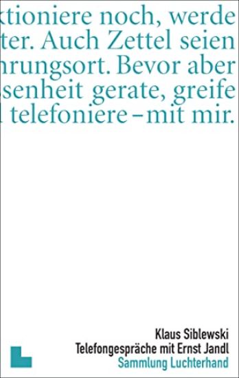 Telefongespräche mit Ernst Jandl