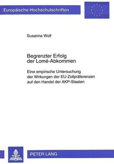 Begrenzter Erfolg Der Lomé-Abkommen
