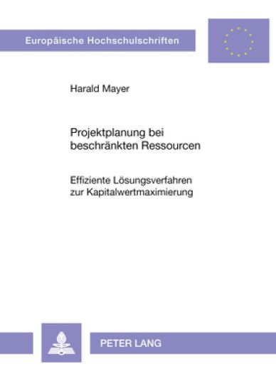 Projektplanung Bei Beschraenkten Ressourcen