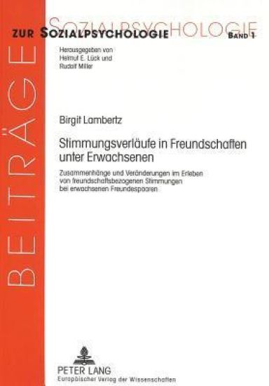 Stimmungsverlaeufe in Freundschaften Unter Erwachsenen