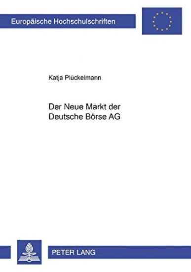 Der Neue Markt Der Deutsche Boerse AG