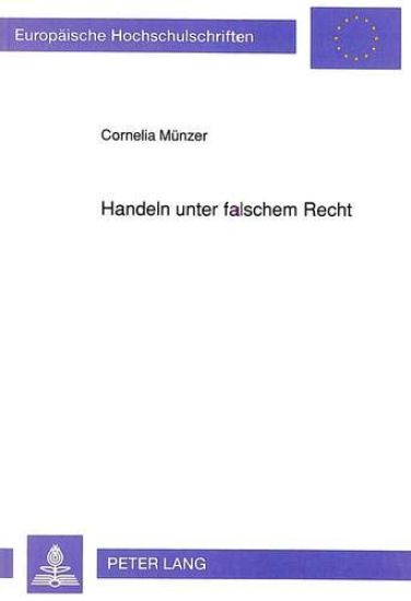 Handeln Unter Falschem Recht
