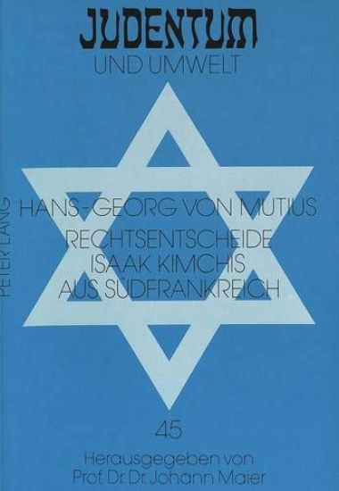 Rechtsentscheide Isaak Kimchis Aus Suedfrankreich