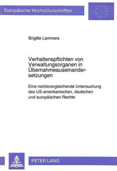 Verhaltenspflichten Von Verwaltungsorganen in Uebernahmeauseinandersetzungen