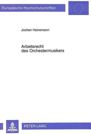 Arbeitsrecht Des Orchestermusikers