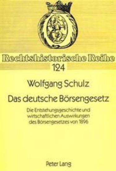 Das Deutsche Boersengesetz