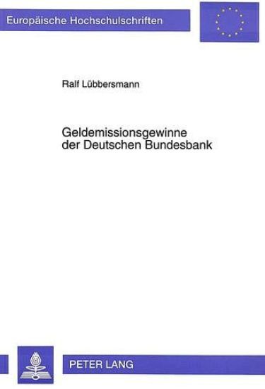 Geldemissionsgewinne Der Deutschen Bundesbank