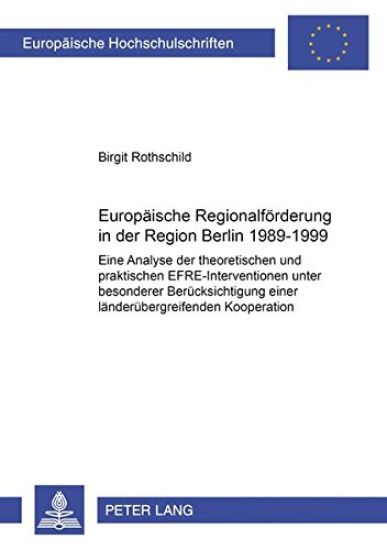 Europaische Regionalforderung in Der Region Berlin 1989-1999