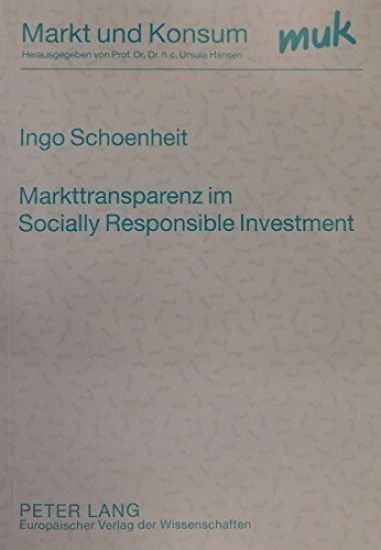 Markttransparenz Im Socially Responsible Investment