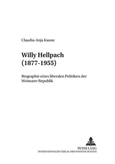 Willy Hellpach (1877-1955)