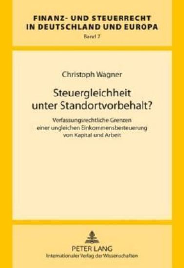 Steuergleichheit Unter Standortvorbehalt?