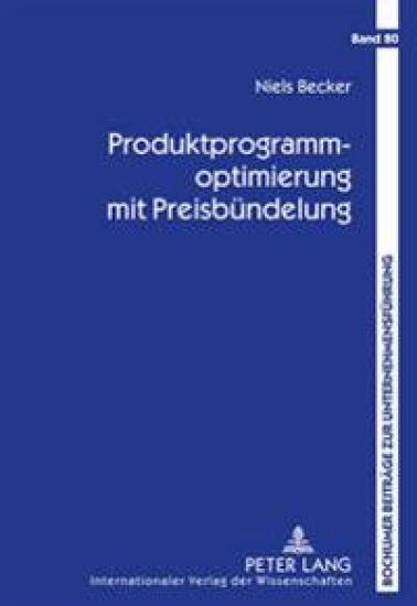 Produktprogrammoptimierung Mit Preisbuendelung