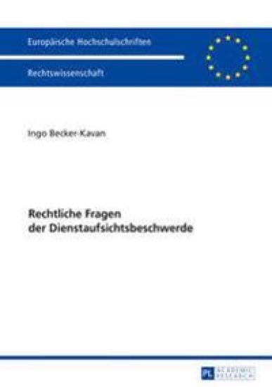 Rechtliche Fragen Der Dienstaufsichtsbeschwerde