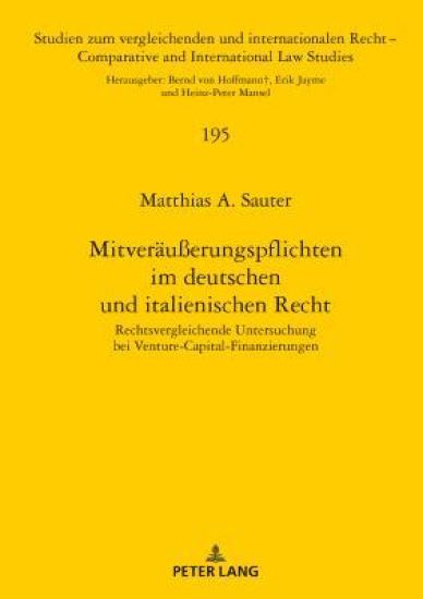 Mitveraeußerungspflichten im deutschen und italienischen Recht
