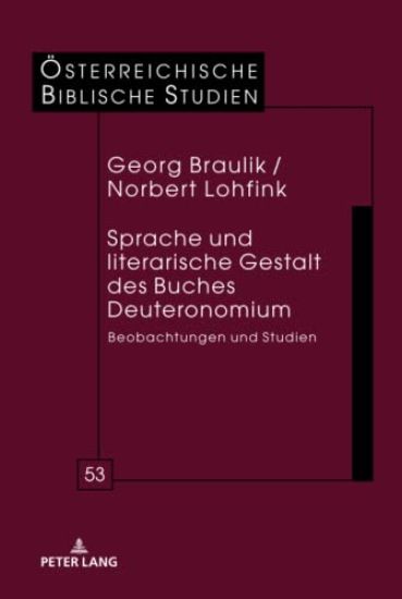 Sprache und literarische Gestalt des Buches Deuteronomium