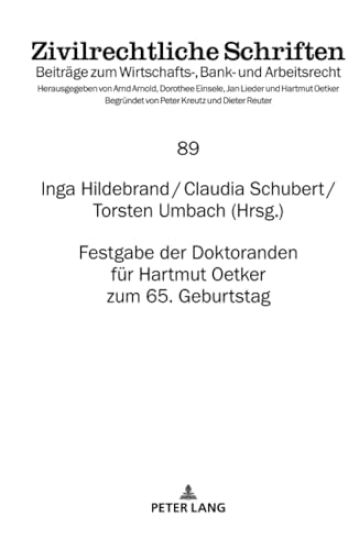 Festgabe Der Doktoranden Fuer Hartmut Oetker Zum 65. Geburtstag