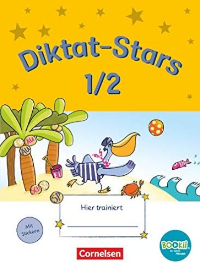Diktat-Stars - BOOKii-Ausgabe - 1./2. Schuljahr. Übungsheft mit Lösungen