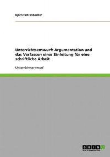 Unterrichtsentwurf