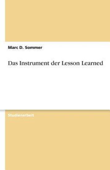 Das Instrument der Lesson Learned
