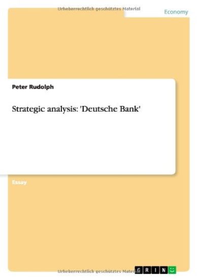 Strategic analysis