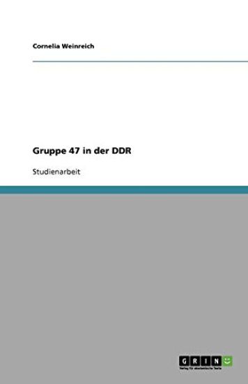 Gruppe 47 in Der Ddr