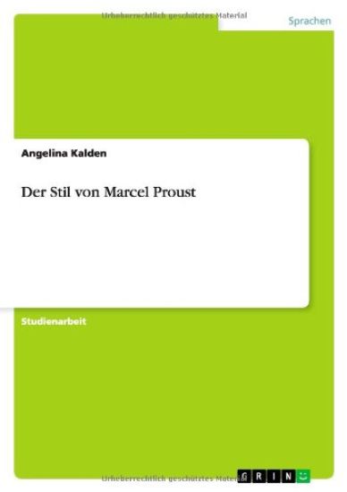 Der Stil von Marcel Proust