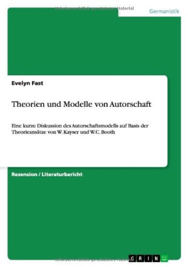 Theorien und Modelle von Autorschaft