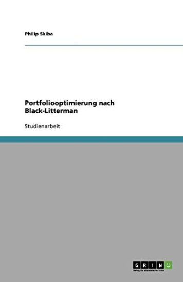 Portfoliooptimierung Nach Black-Litterman