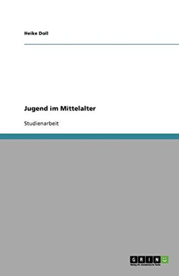 Jugend im Mittelalter