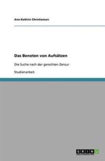 Das Benoten von Aufsätzen